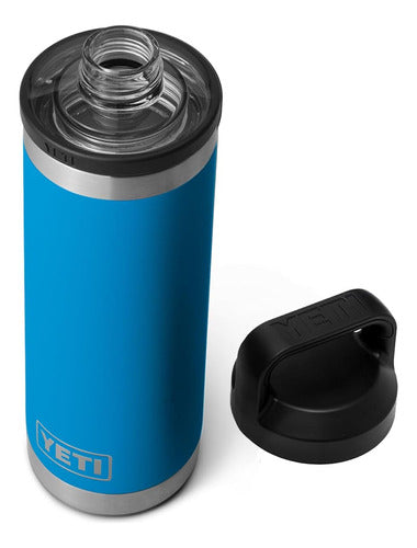 YETI Rambler 530ml Stainless Steel Bottle with Chug Cap - Blue Big Wave 0