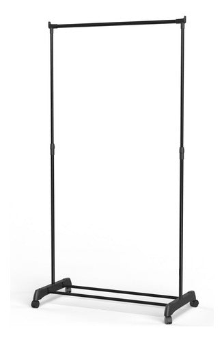 Just Home Collection Extendable Coat Rack with Wheels 1