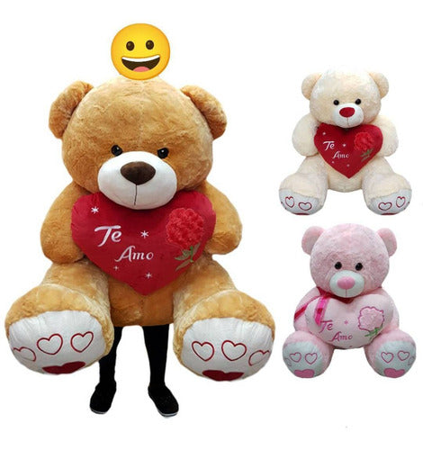 Giant Teddy Bear with Heart - Super Large Cuddly Plush Bear 13