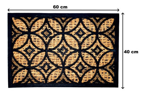 Buenos Aires Bazar Entry Coir Doormat with Rubber Backing 34