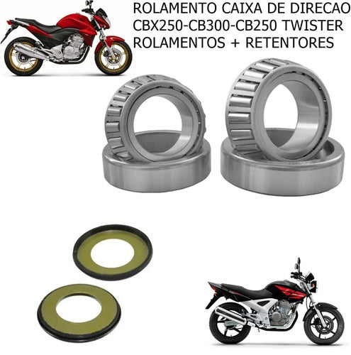 Caixa Direcao Cb 250 Cbx 250 Cb 300 Guarda Po Retentor 1