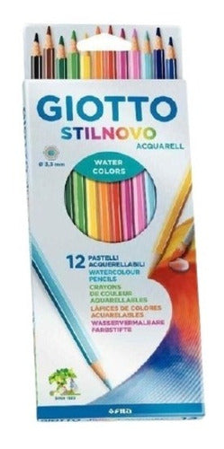 Lapices De Colores Giotto Stilnovo Acuarelables X12 Colores 0