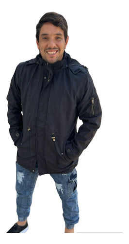 Imported Sherpa-Lined Parka Overcoat Jacket with Detachable Hood 2