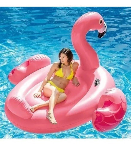 Intex Mega Pink Flamingo Inflatable Mattress 1