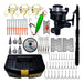 Red Fish Complete Fishing Kit Combo: 3mt Telescopic Rod, Reel, Accessories Box 0