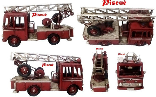 Fire Truck Collectible Metal Toy - Camion Autobomba Bombero Chapa Coleccionable