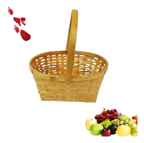 Form Natural Picnic Basket with Handle 0