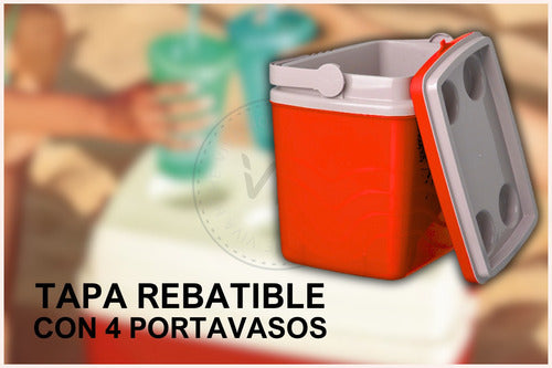 Gemplast Conservadora Heladera Termica 15 Litros Camping Rojo 2