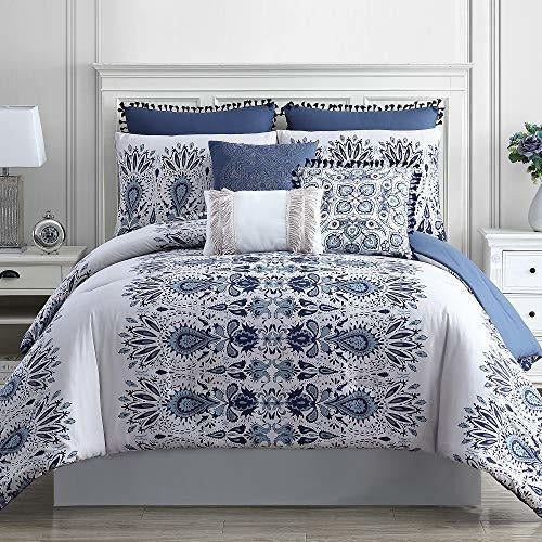 Amrapur Overseas Kira - 8 Piece Embellished Comforter Set 1