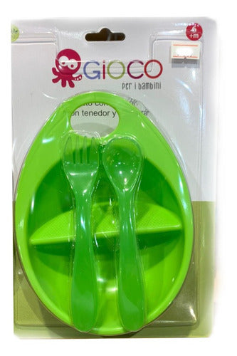 Gioco - Division Plate with Cutlery - Mosca 0