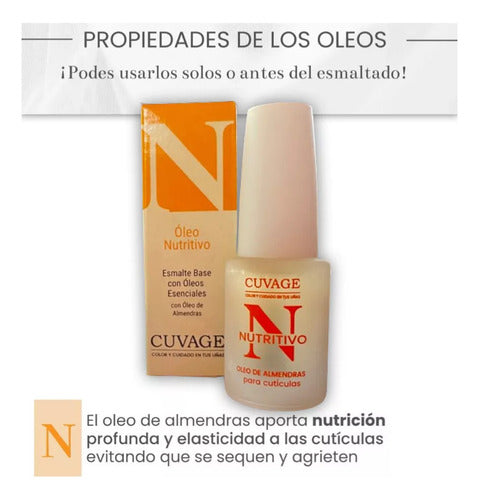 Cuvage Esmalte Tratamiento Base Nutritivo Oleos Esenciales 1