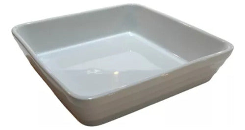 Generic Square White Porcelain Dish 20x20x5cm 0