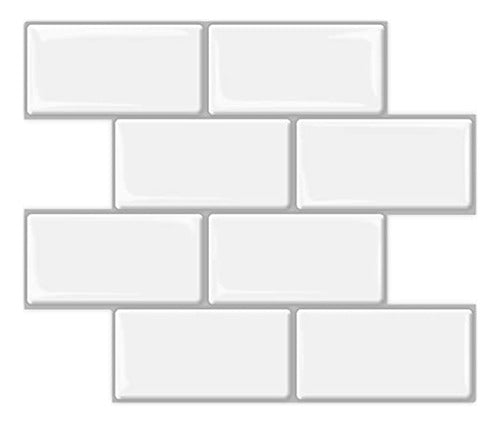 Art3d Peel And Stick Backsplash, 14x12 Subway Tiles, Faux Ceramic Tiles 0