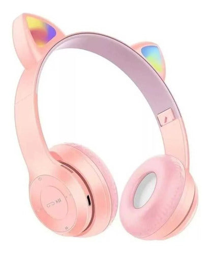 Wireless Bluetooth Cat Ear Headphones with LED Lights 8
