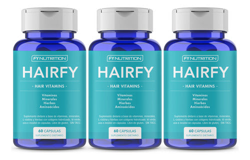 Hairfy - Vitaminas Anti Caída Cabello Pelo - Biotina X180 0