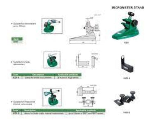 Insize Base Porta Micrómetros Modelo 6301 Technomet 1