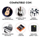 Professional Rubber Coated Guitar Instrument Cable 3m in Various Colors 12