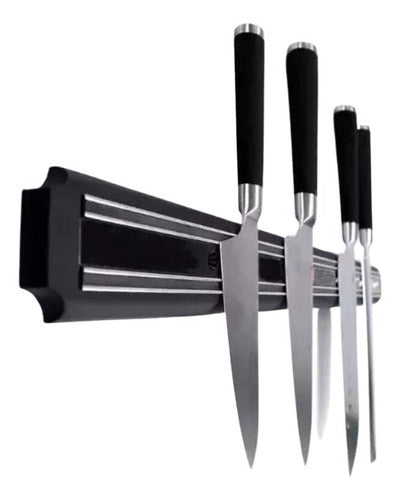 Magnetic Knife Holder Bar 48cm Plastic Kitchen Utensil Organizer 3