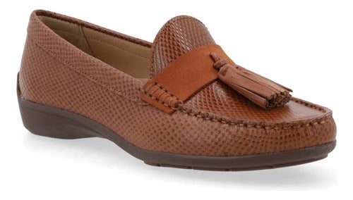 Pasqualini Mocasin Mar Cognac Para Dama 1