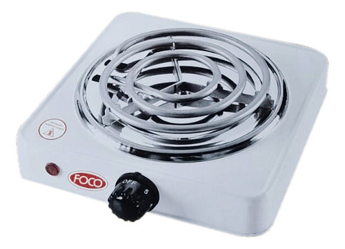 Foco Electric Stove 1 Burner with Thermostat 5 Temperature Levels 0