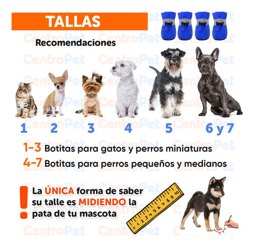 Pethome Botitas Perros Impermeable Botas Antideslizantes Lluvia 06 3