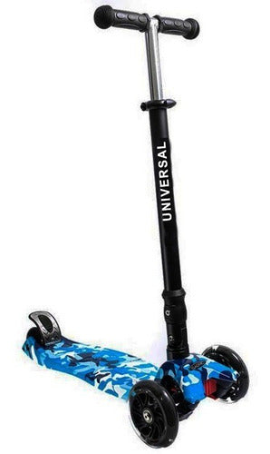 Universal 3 Wheels Graffiti Scooter with Lights - Reinforced, Foldable, Detachable 2