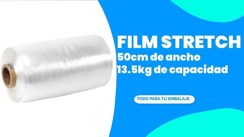 INTERVENT Film Stretch Automático 50 Cm Virgen Para Palletizadora 15kg 1