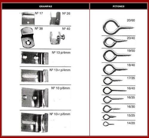 Talleres La Plaza 500 Serruchitos, Grampas O Herraje Para Colgar Cuadros 1