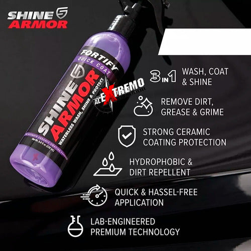 AlExtremo.uy Ceramic Treatment Wax for Cars + Quick-Dry Cloth 3