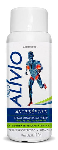 Talco Alivio Antisséptico Desodorante Antitranspirante 0