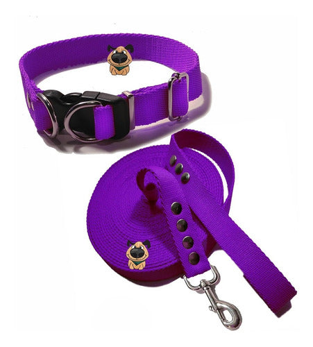 De Perros con Onda Dog Collar + 3 Mts Reinforced Leash for Walks and Play 6