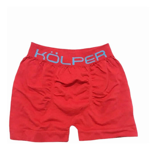 Kolper Boxer Niño Sin Costura Algodón Liso A. 3600 2