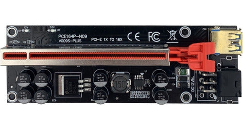 PCI-E 1X to 16X V009S Plus USB3.0 Cable Mining Rig Riser 1