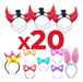 Combo of 20 Assorted Luminous LED Headbands Super Party Pack 5
