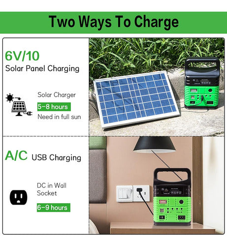 ~? Generador Solar - Estación De Energía Portátil Para Sumin 4