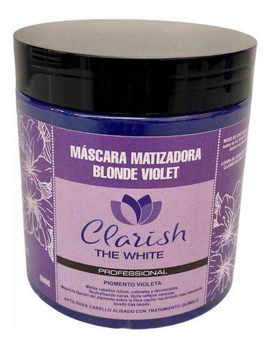 Mascara Matizadora Blonde Violet Clarish The White 500g 0