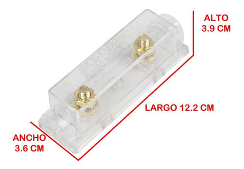 Portafusible Fusiblera Anl Mega Para Potencias 2