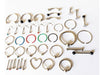 Stainless Steel Piercing Set: Labret, Bull, Bcr, Tragus 4 X For $180! 0