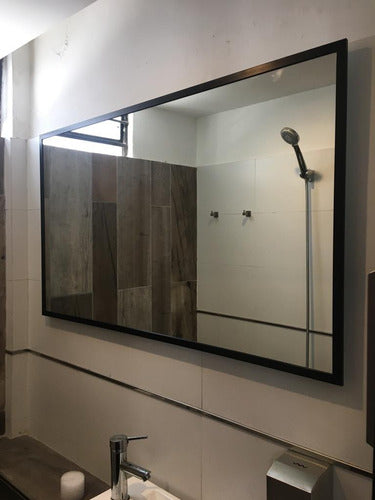 Modern Aluminum Frame Mirror 80x110 cm 4