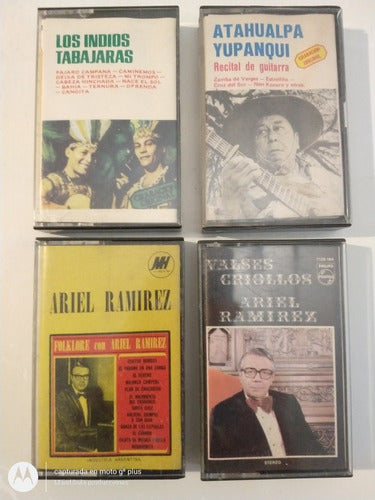 Lote De Cuatro Cassettes De Folklore 0