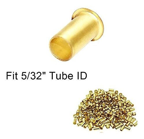 Beduan Brass Compression Fitting Insert Tube Support 5/32 ID 4mm Pack of 10 1
