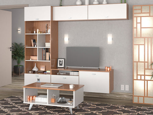 Floating TV Stand + Floating Shelf + Coffee Table Living Room Set 15