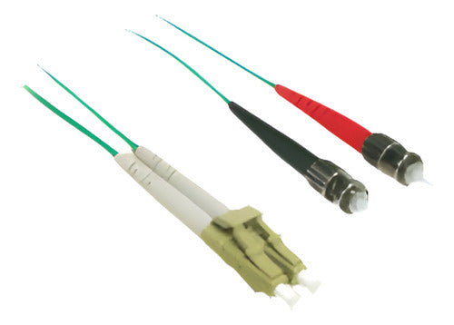 C2G Cable D/Conexión 2m LC/ST Multimodo, Fibra Óptica, Verde 0