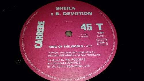 Sheila And B Devotion King Of The World Vinilo Maxi France 1