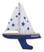 Skipper Wooden Sailboat 20 cm Blue 0