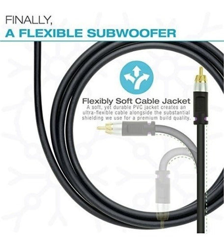 Mediabridge Ultra Series Subwoofer Cable (15 Feet) - Dual RCA 2