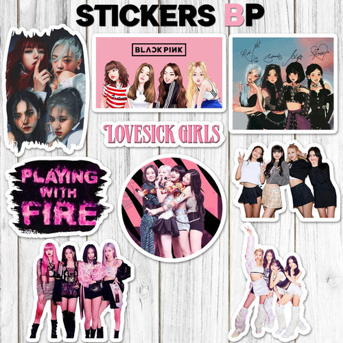 Stickarte_arg Stickers Blackpink Lisa Jisoo Jennie Rose 20 Unidades 2