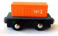 Cubeta Toys Magnetic Wooden Train Set with 2 Wagons 6668 3