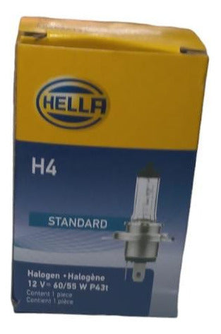 Hella H4 Halogen 12V 60/55W P43T HL-H001 1