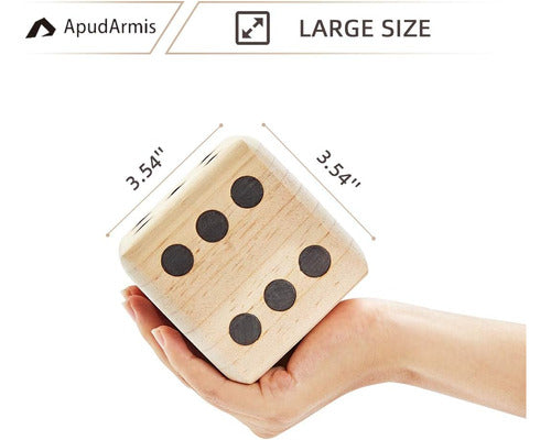 Juego De Dados De Madera Grande Para Patio Con Scoreboard 2